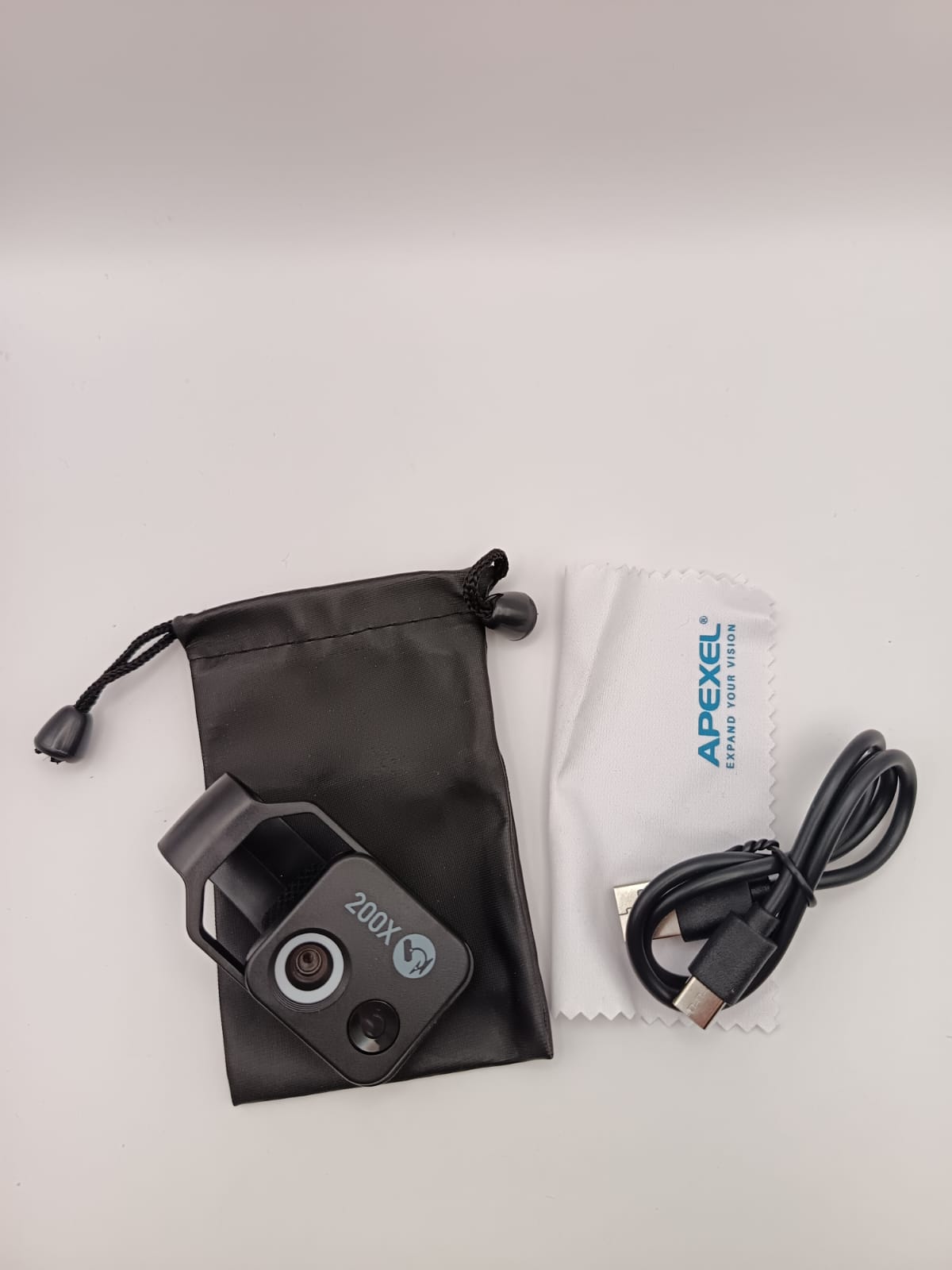Microscopio a clip per telefono 200X APEXEL