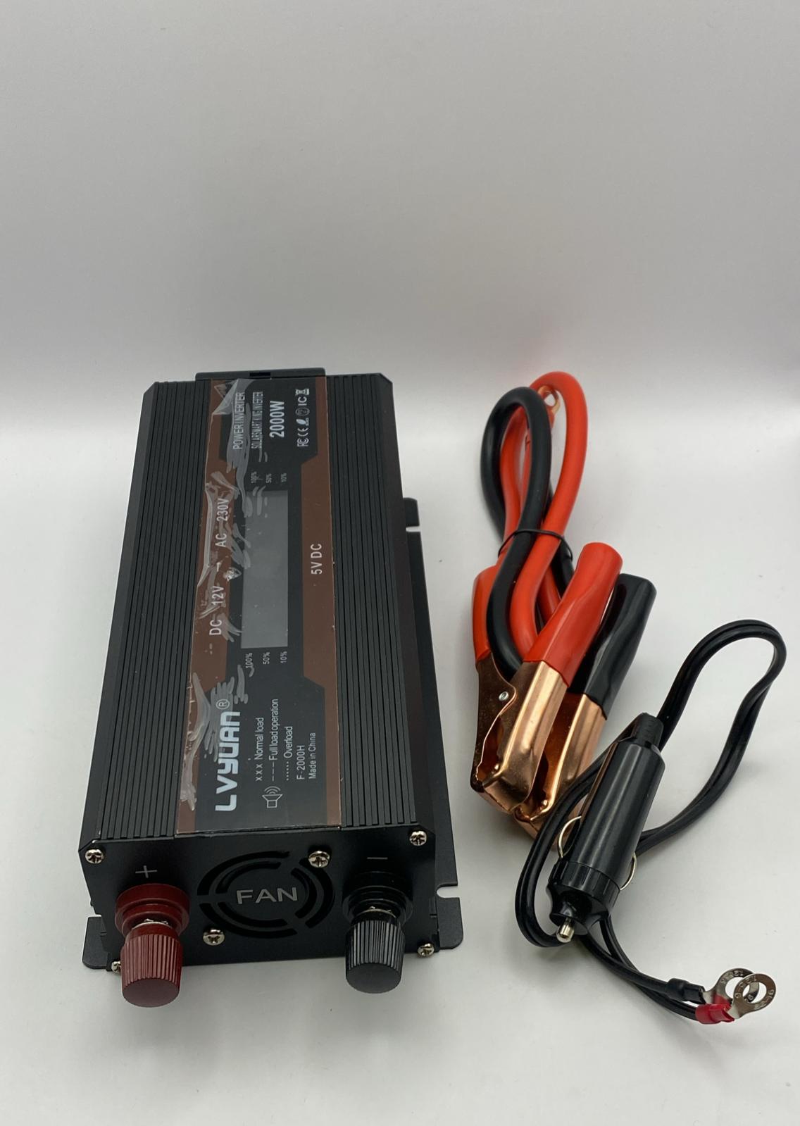 Convertitore di tensione LVYUAN 2000W con display LCD