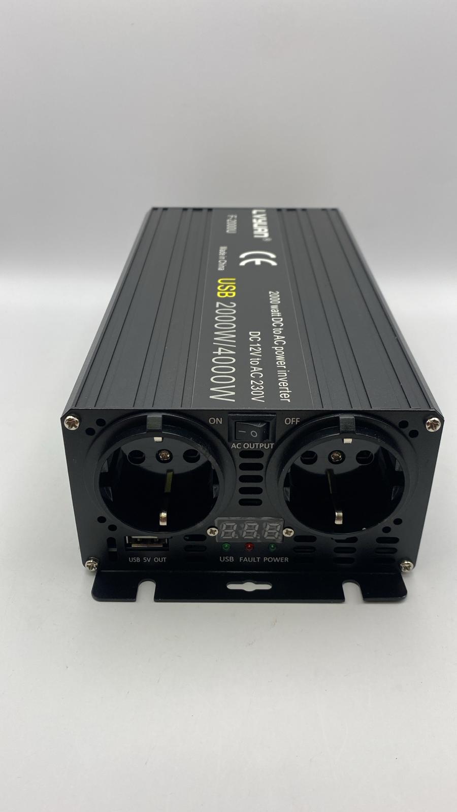 Convertire di tensione con porta USB 4000W LVYUAN - immagine 2