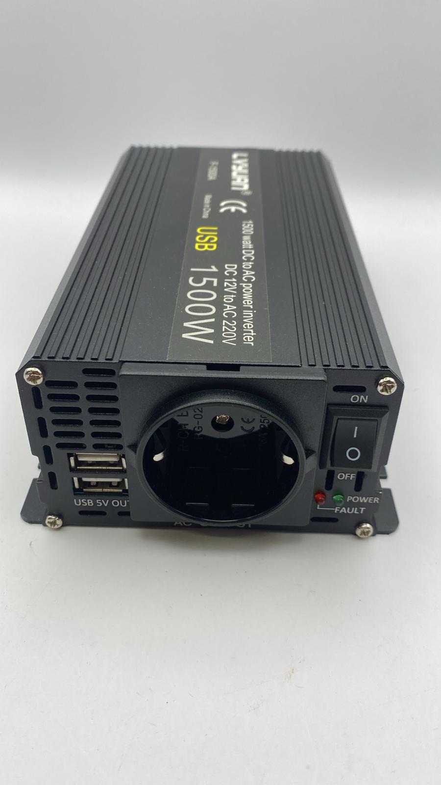 Convertitore di tensione con porta USB 1500W LVYUAN - immagine 3