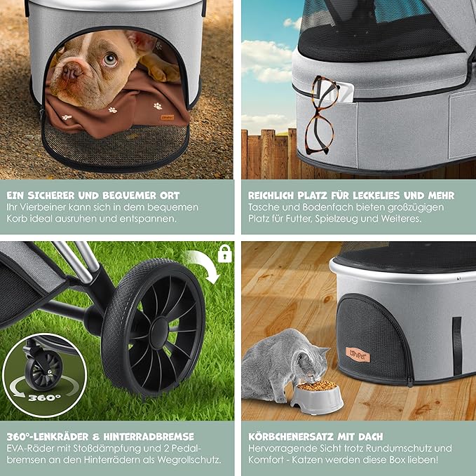 Passeggino per cani LOVEPET - immagine 2